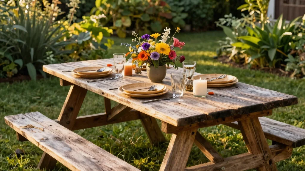 8 Picnic Table Ideas to Upgrade Your Outdoor Dining Experience