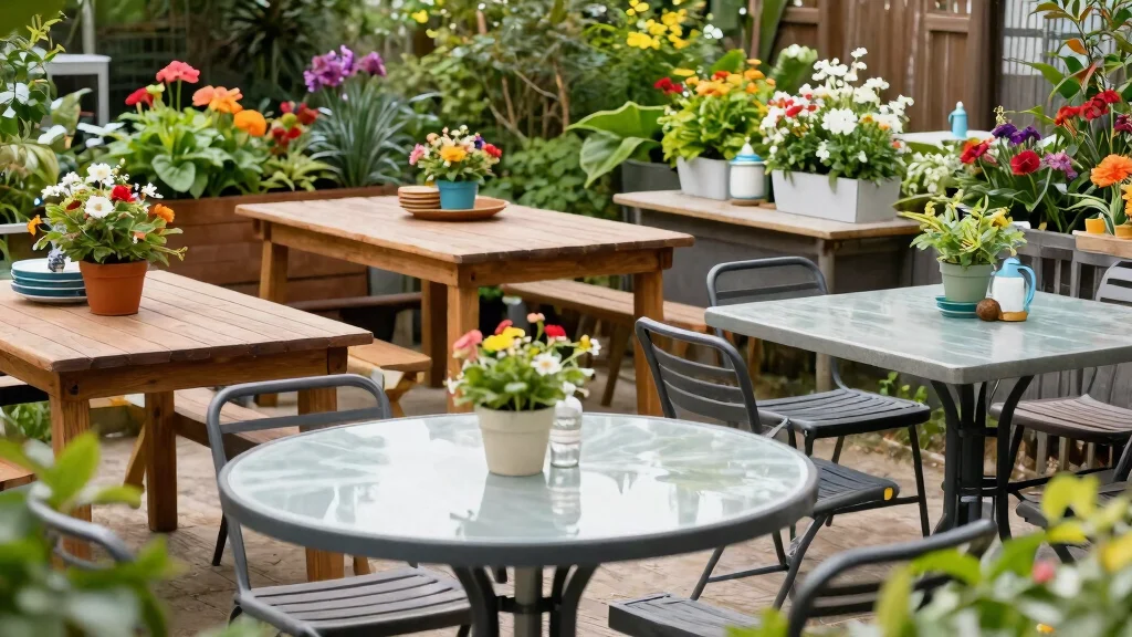 9 Garden Table Ideas for a Charming and Functional Outdoor Space