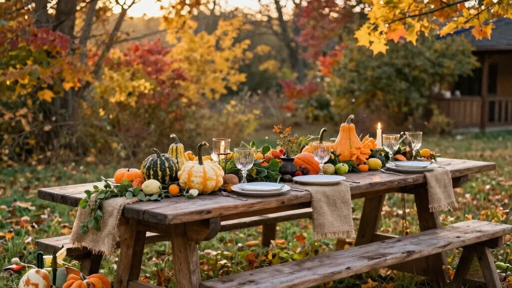 9 Harvest Table Ideas for a Grand and Rustic Outdoor Gathering