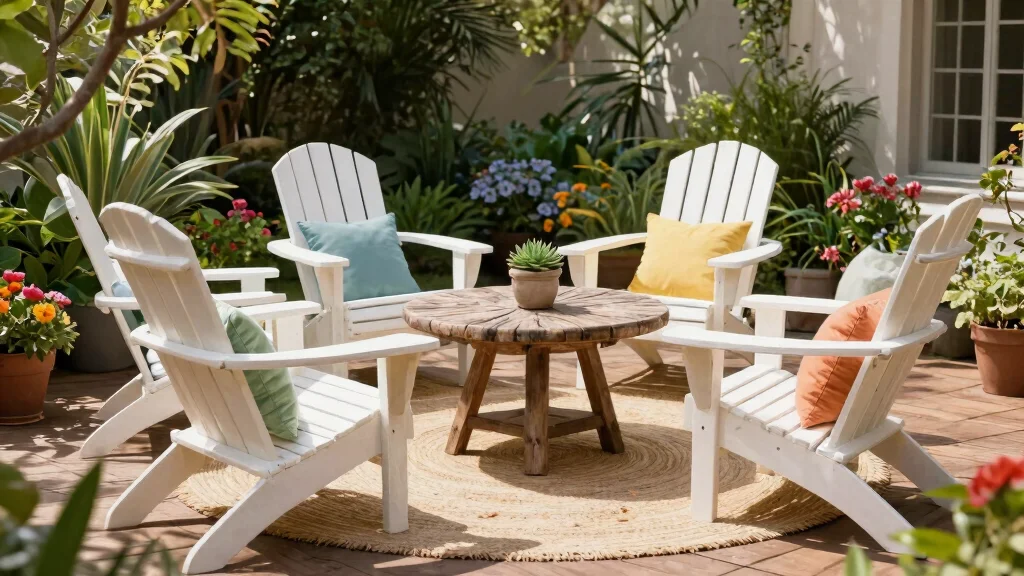 9 White Adirondack Chairs for a Clean Classic Patio Look